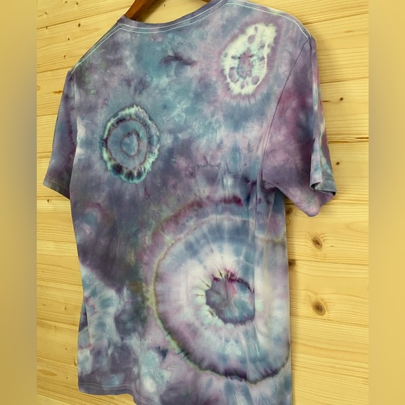 NEW Unisex GILDAN Soft Style | Tie-Dye T-Shirt | Color: Purple and Blue | Size M - Picture 6 of 8